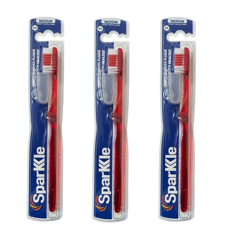 مسواک اسپارکل مدل S4 با برس بسته دو عددی | آبی | سرویس ویژه دارومن: 7 روز تضمین بازگشت کالا