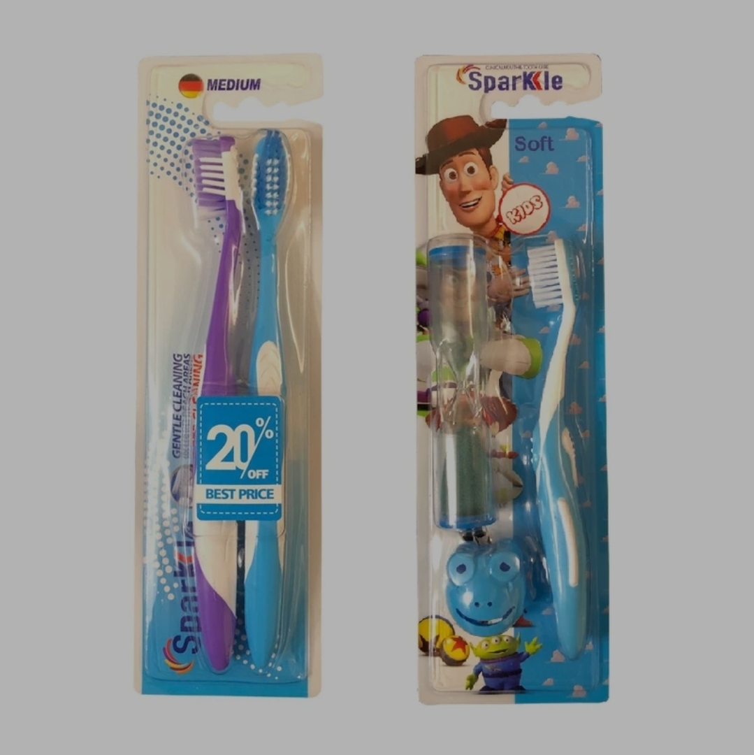 مسواک اسپارکل مدل toy S9 با برس متوسط مجموعه 3 عددی | صورتی | گارانتی اصالت و سلامت فیزیکی کالا